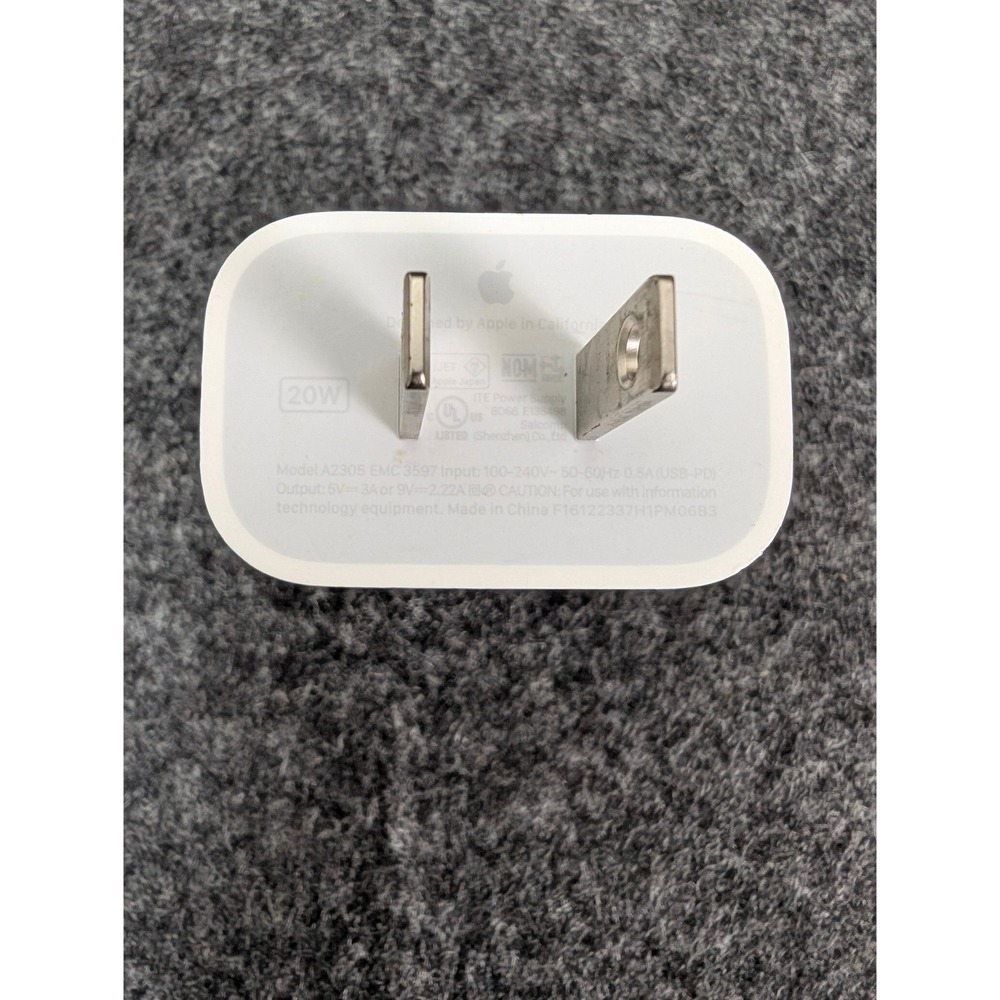 NEW Apple 20W USB-C Power Adapter Wall Charger Block White A2305 Genuine Apple
